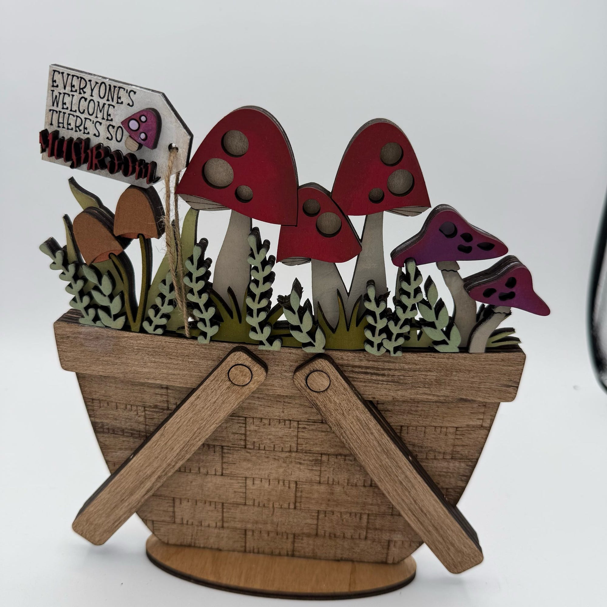 Mushroom  Basket Changeable 3D LASER PROJECT- G372