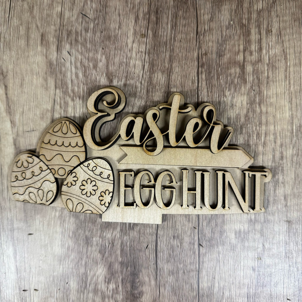 Easter Egg Hunt Basket Changeable 3D LASER PROJECT- G370