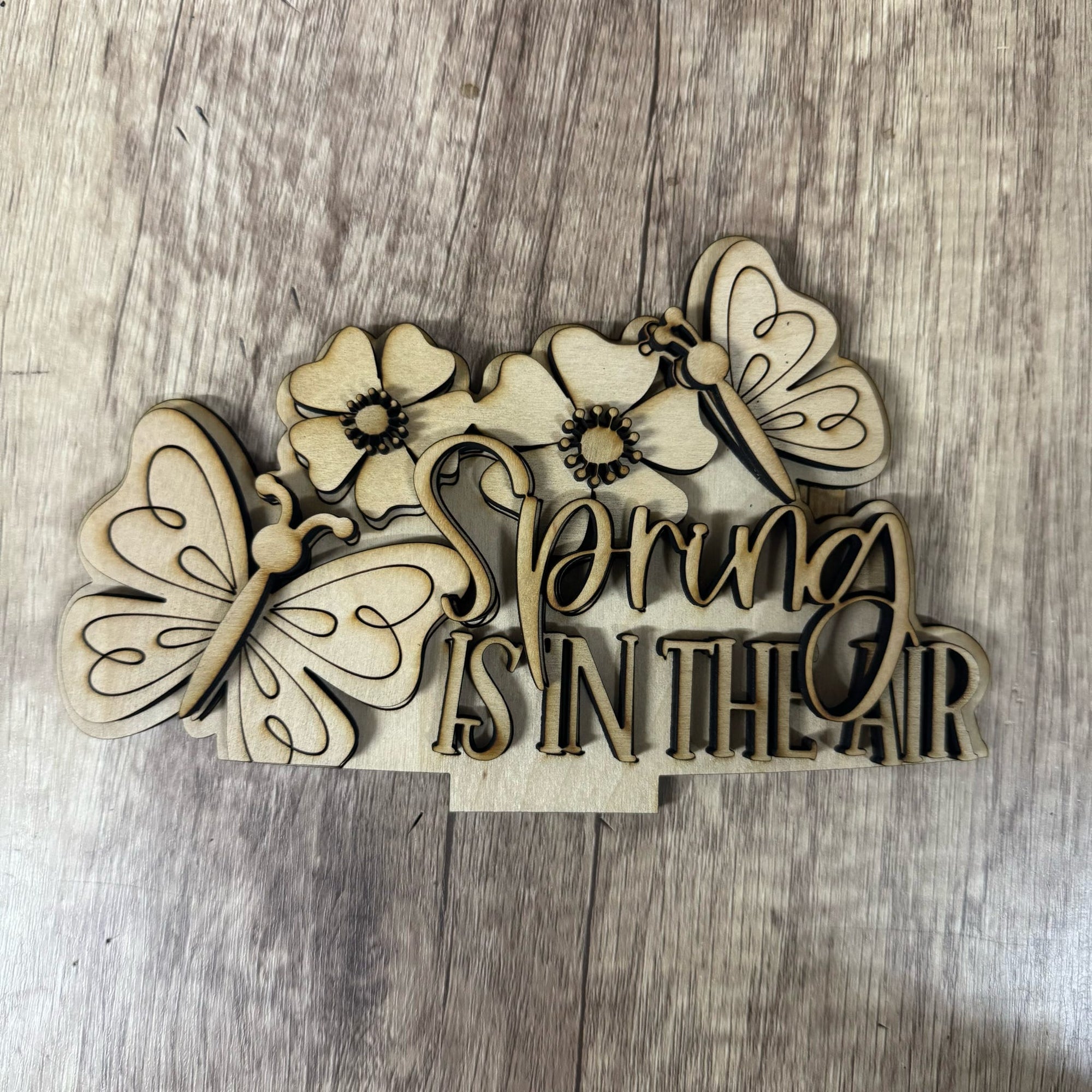 Spring is in the Air Basket Changeable 3D LASER PROJECT-G377