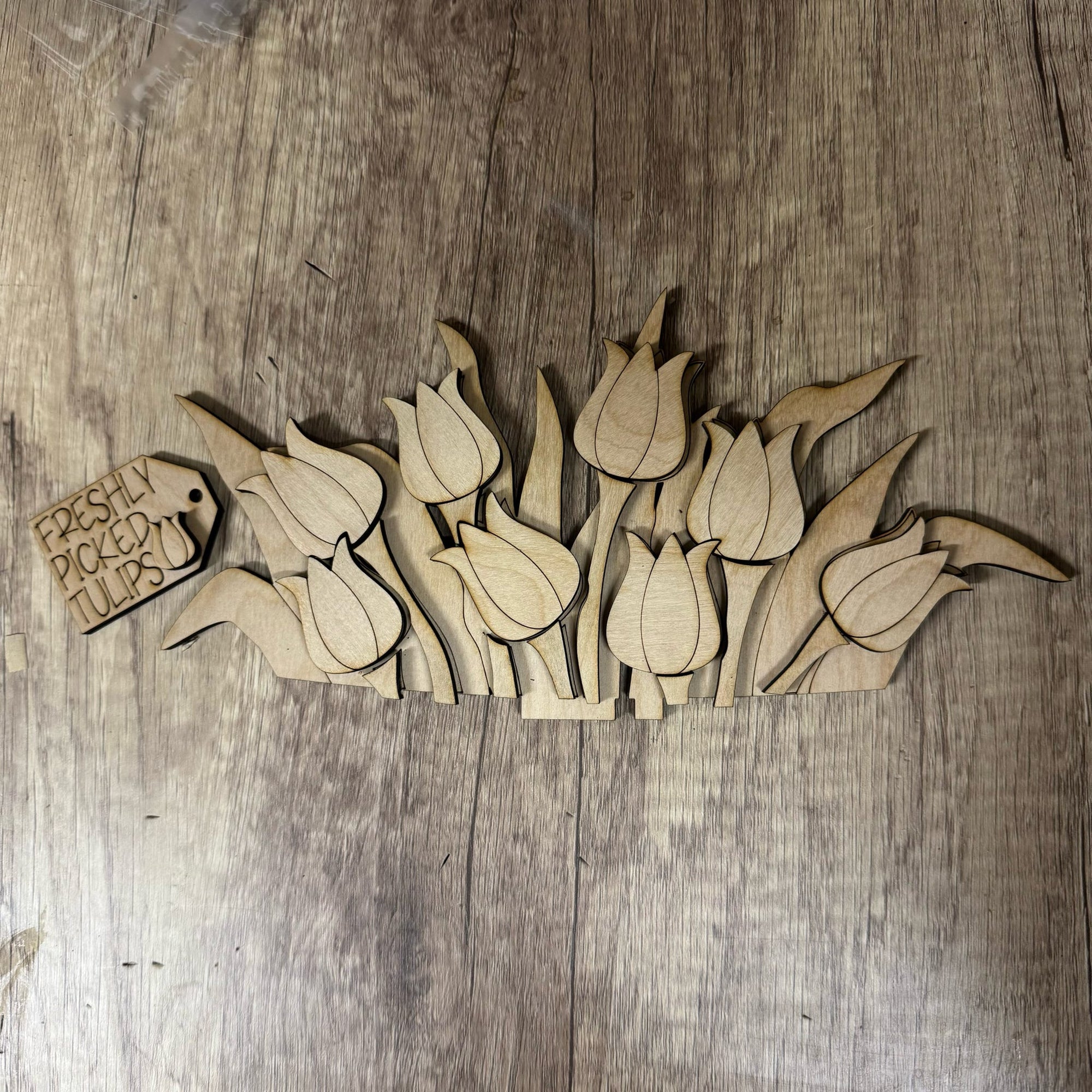 Tulip Basket Changeable 3D LASER PROJECT- G374