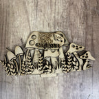 Mushroom  Basket Changeable 3D LASER PROJECT- G375