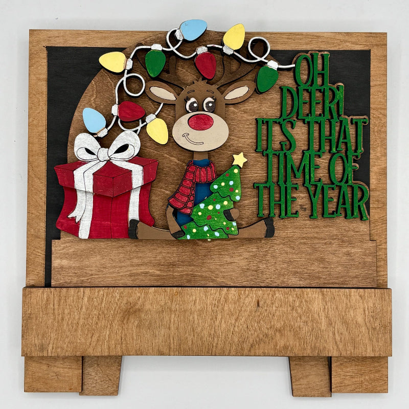 Drop In Oh Deer Christmas 3D LASER PROJECT - G409