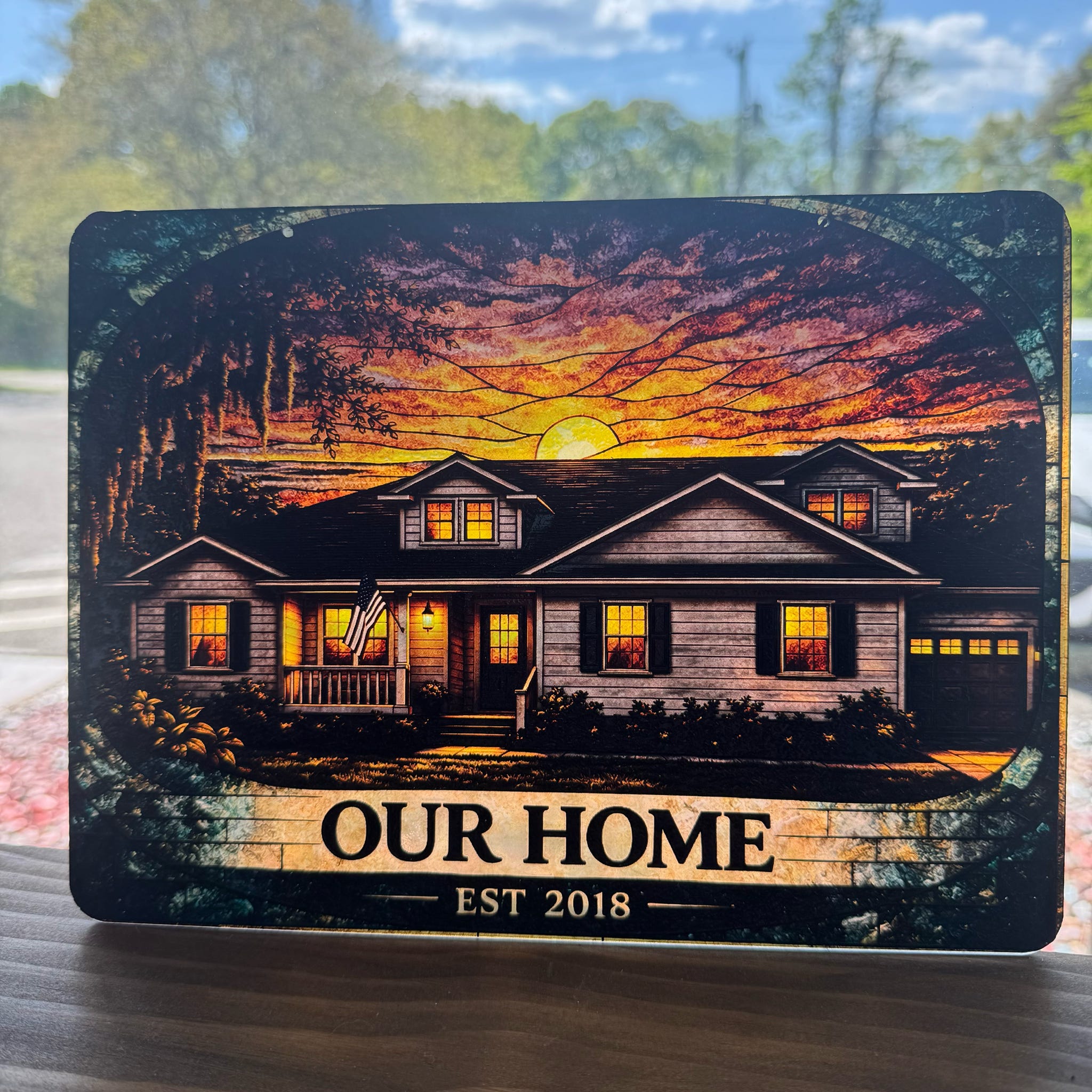 Your Home Textured Art Suncatcher Acrylic Print