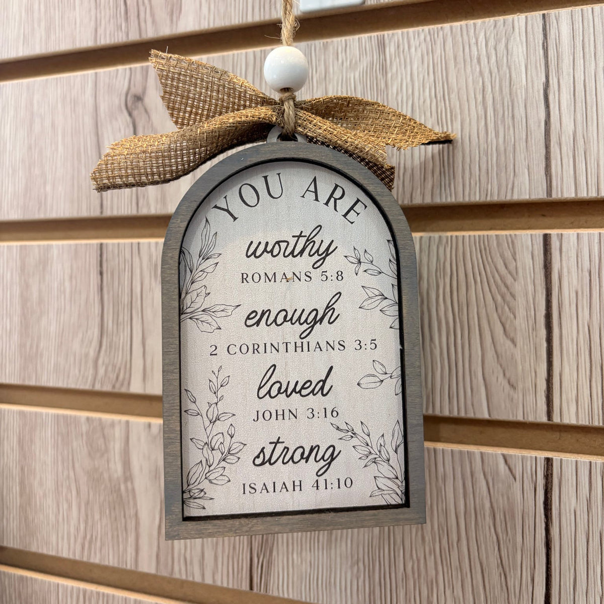 You Are Worthy Ornament | Wooden Keepsake - G473