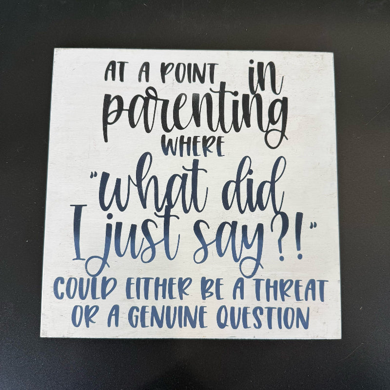 Text on a white card with a black background