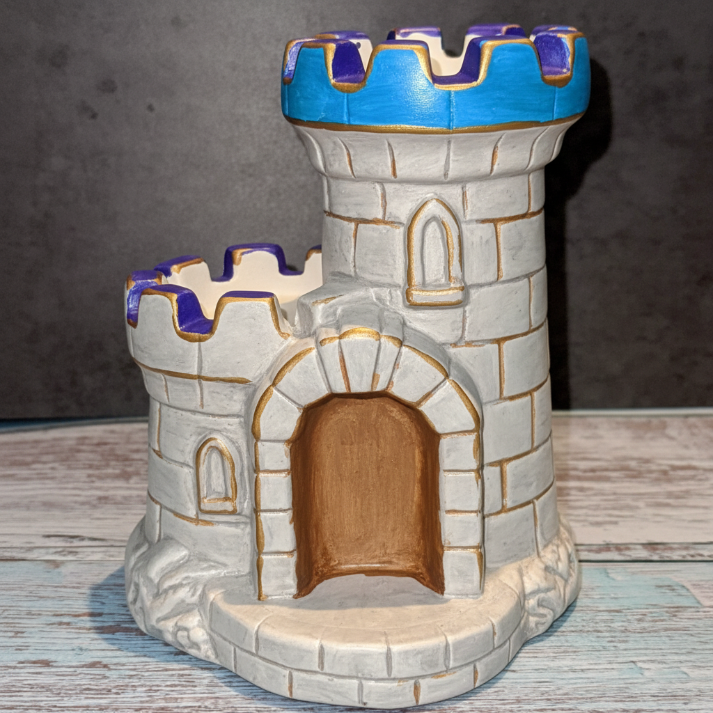 Ceramic Stone Castle Bank