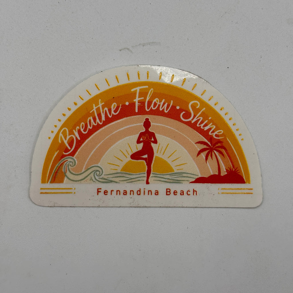 Breathe Flow Shine Yoga Sticker G0634