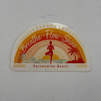 Breathe Flow Shine Yoga Sticker G0634