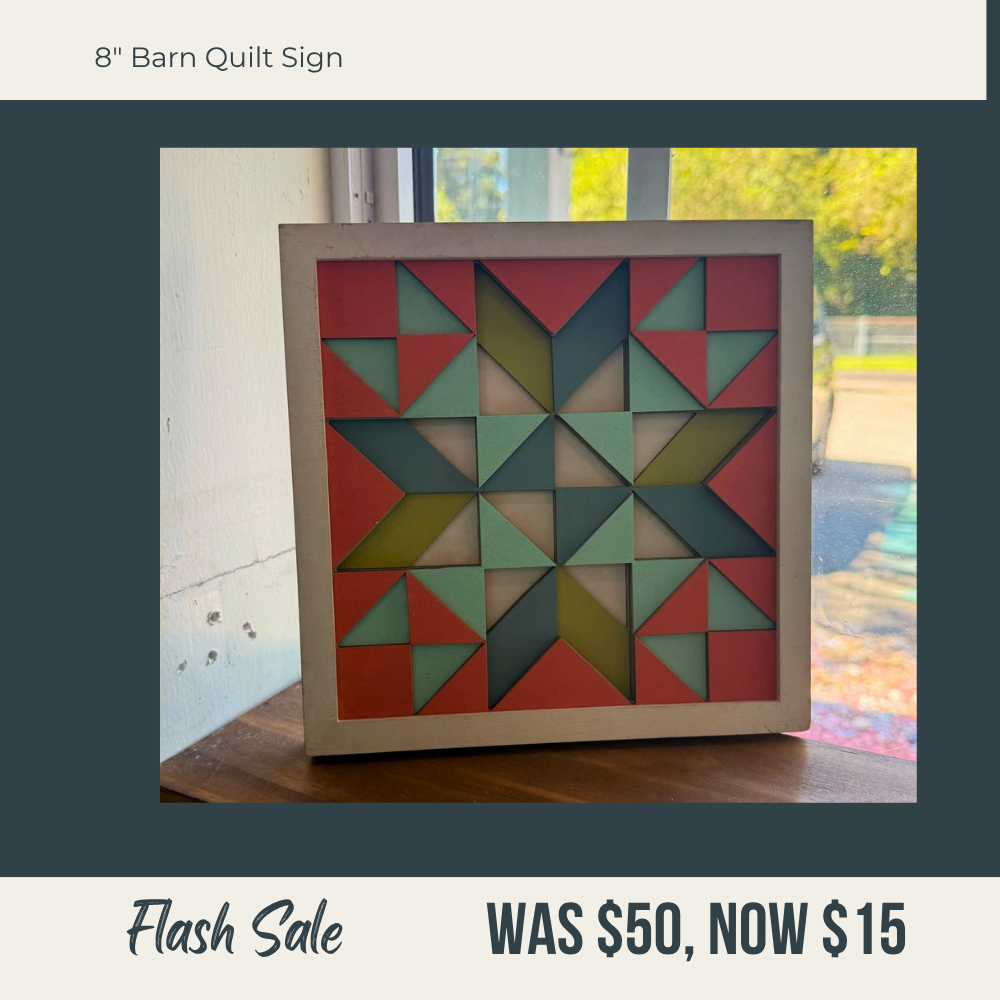 Clearance Sale – One-of-a-Kind Finished Decor - G0722