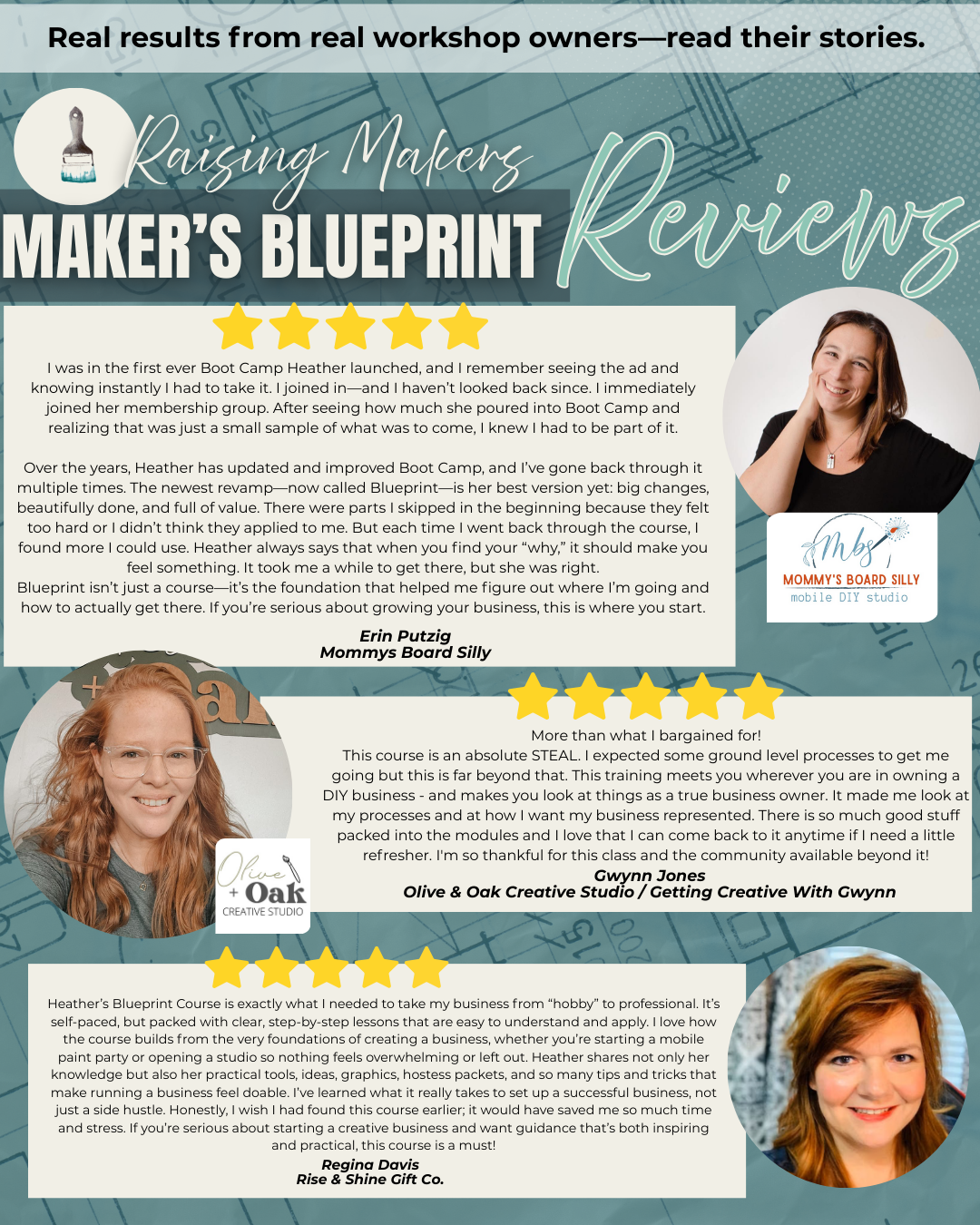 THE MAKER'S BLUEPRINT COURSE -  A step-by-step course to build a profitable DIY Paint Party Workshop and Handmade Business.