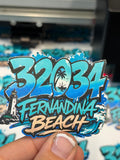 32034 Fernandina Beach Graffiti Sticker G0601
