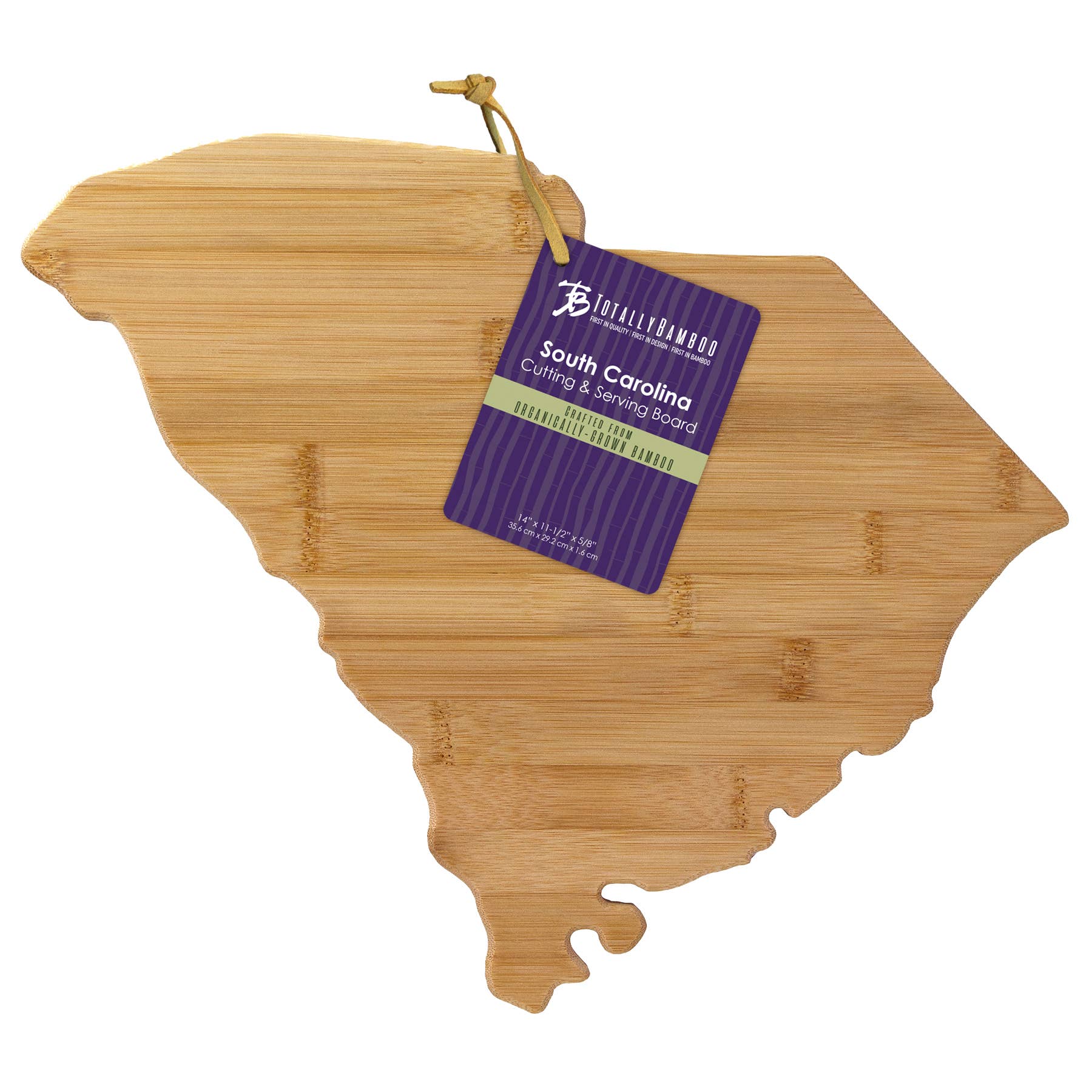 South Carolina State-Shaped Bamboo Serving & Cutting Board