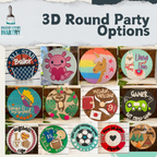 BOOK AN ALL THE THINGS THEY LOVE 3D ROUND PARTY
