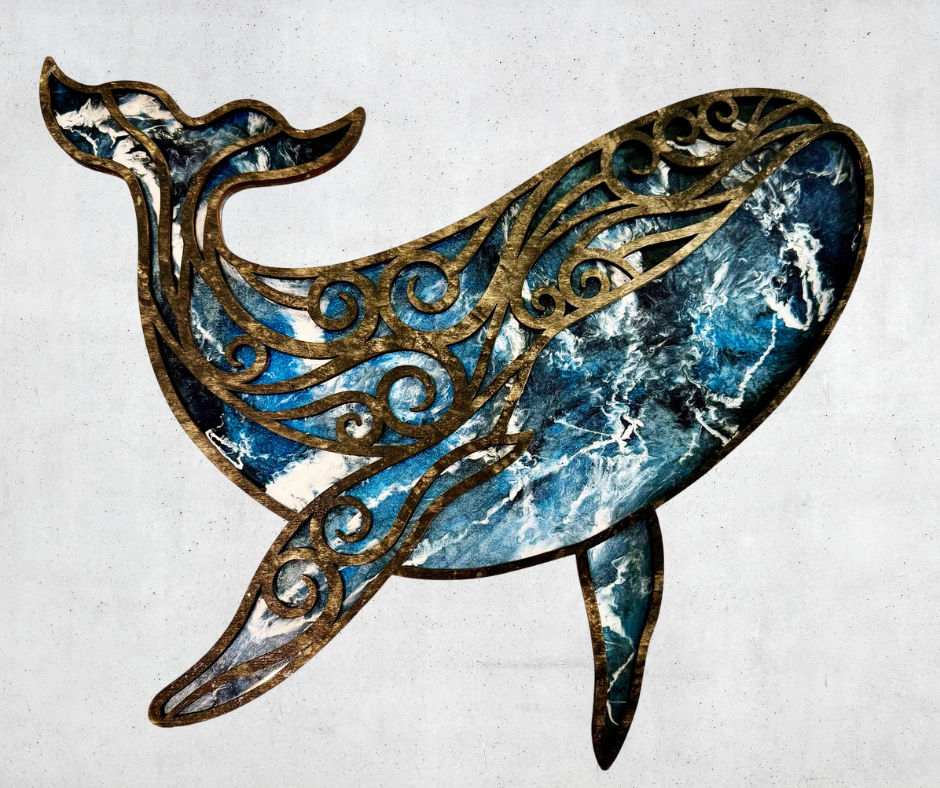 Whale Mandala Epoxy Workshop Choice P12402