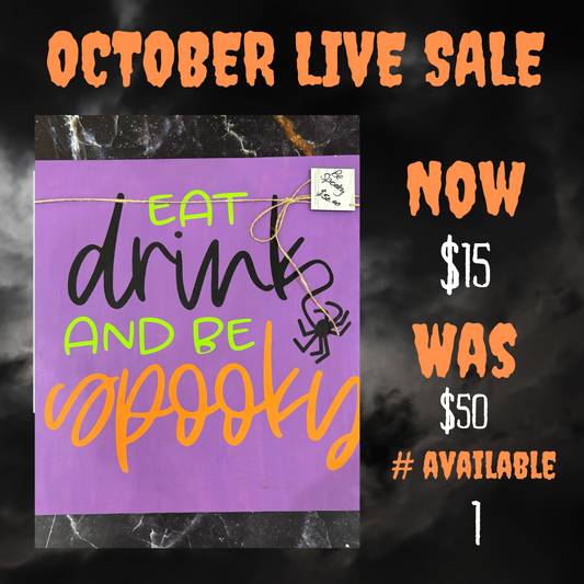 **Painted Eat Drink & Be Spooky