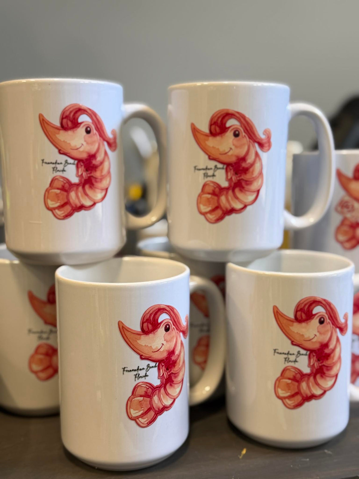 Shrimp Coffee Cup: Fernandina Beach