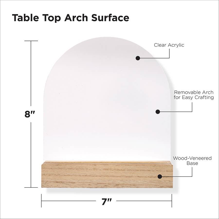 Fragment Effects™ Tabletop Arch Surface, 8" x 7"