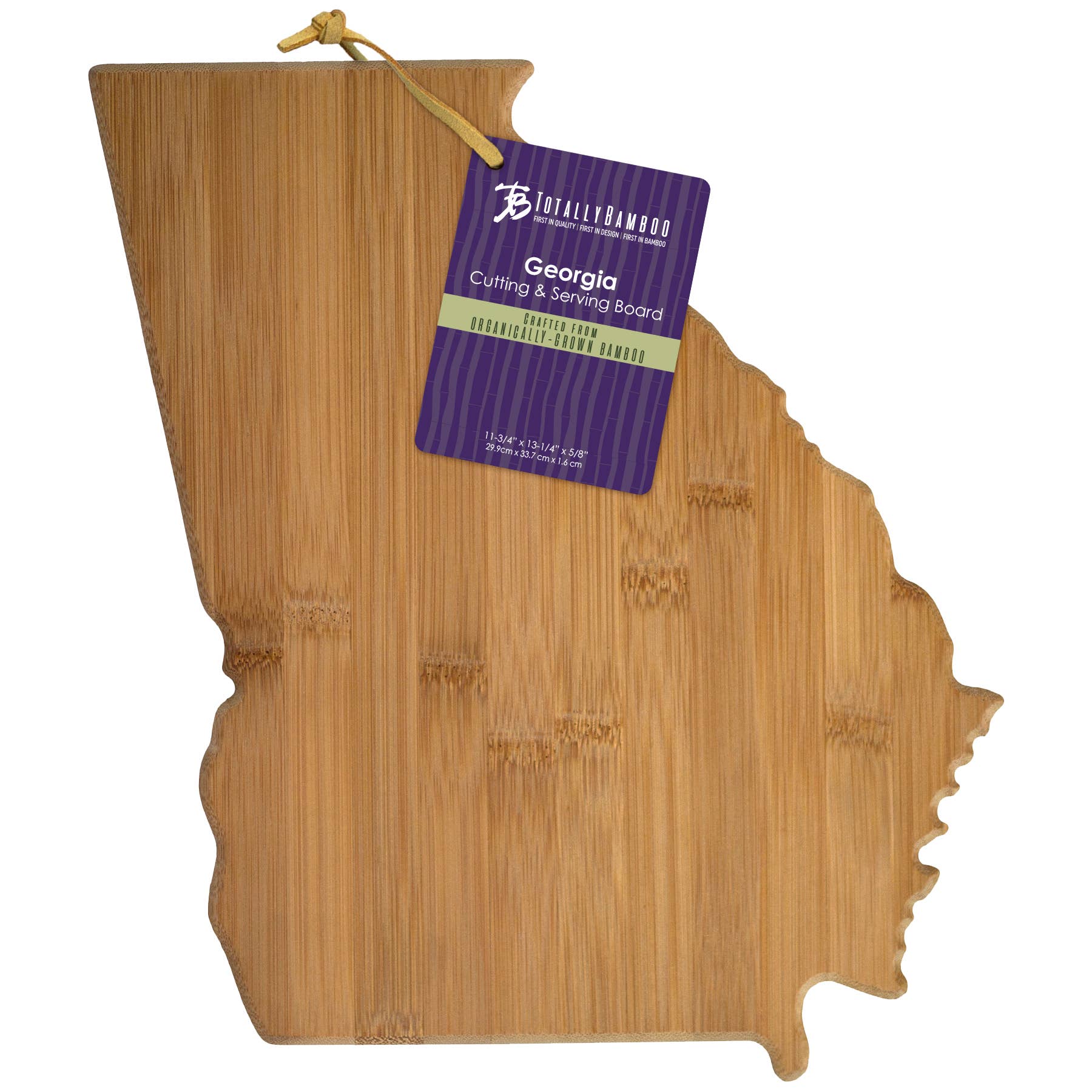 Georgia State-Shaped Bamboo Serving & Cutting Board