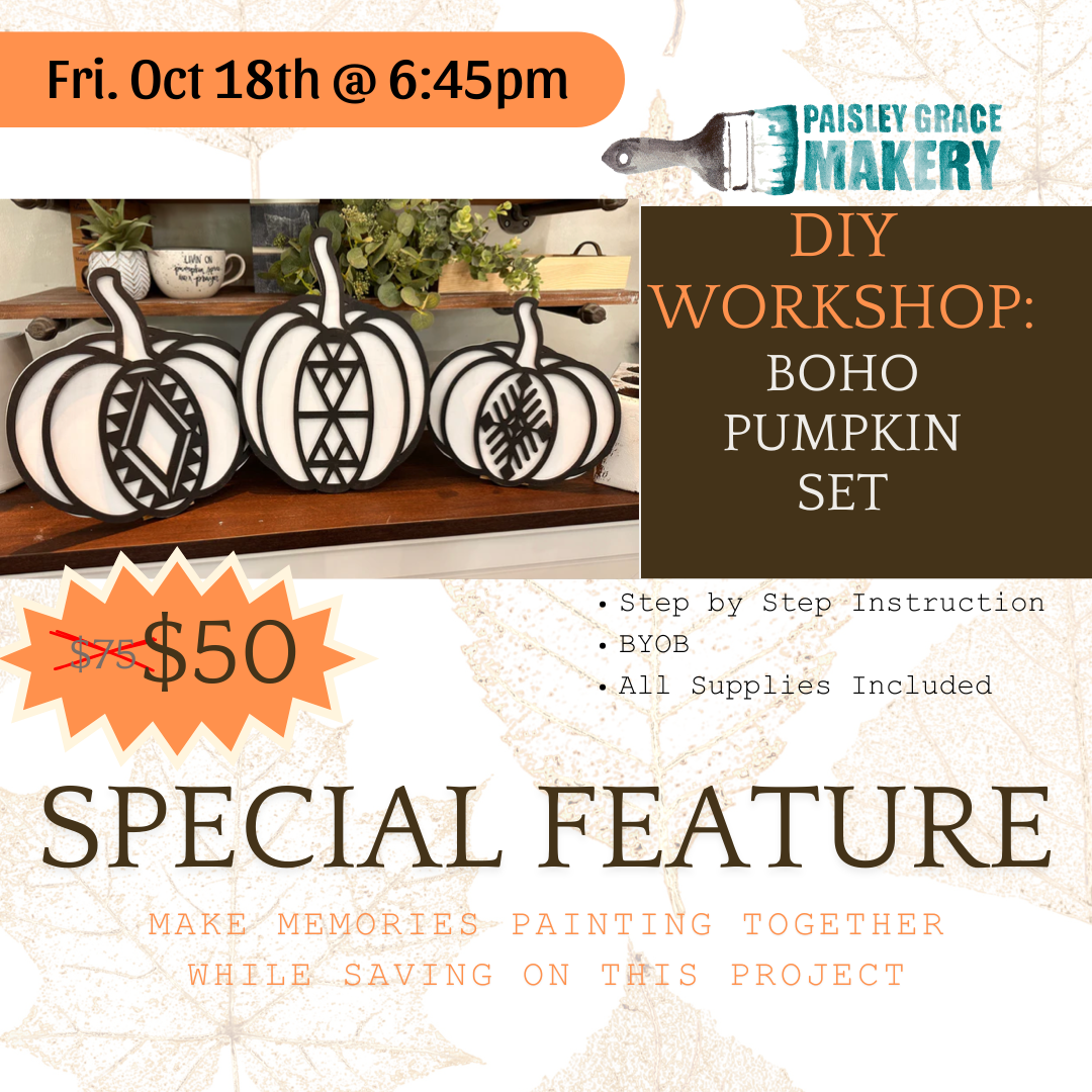 10.18.24 Friday- Boho Pumpkin Trio