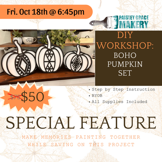 10.18.24 Friday- Boho Pumpkin Trio