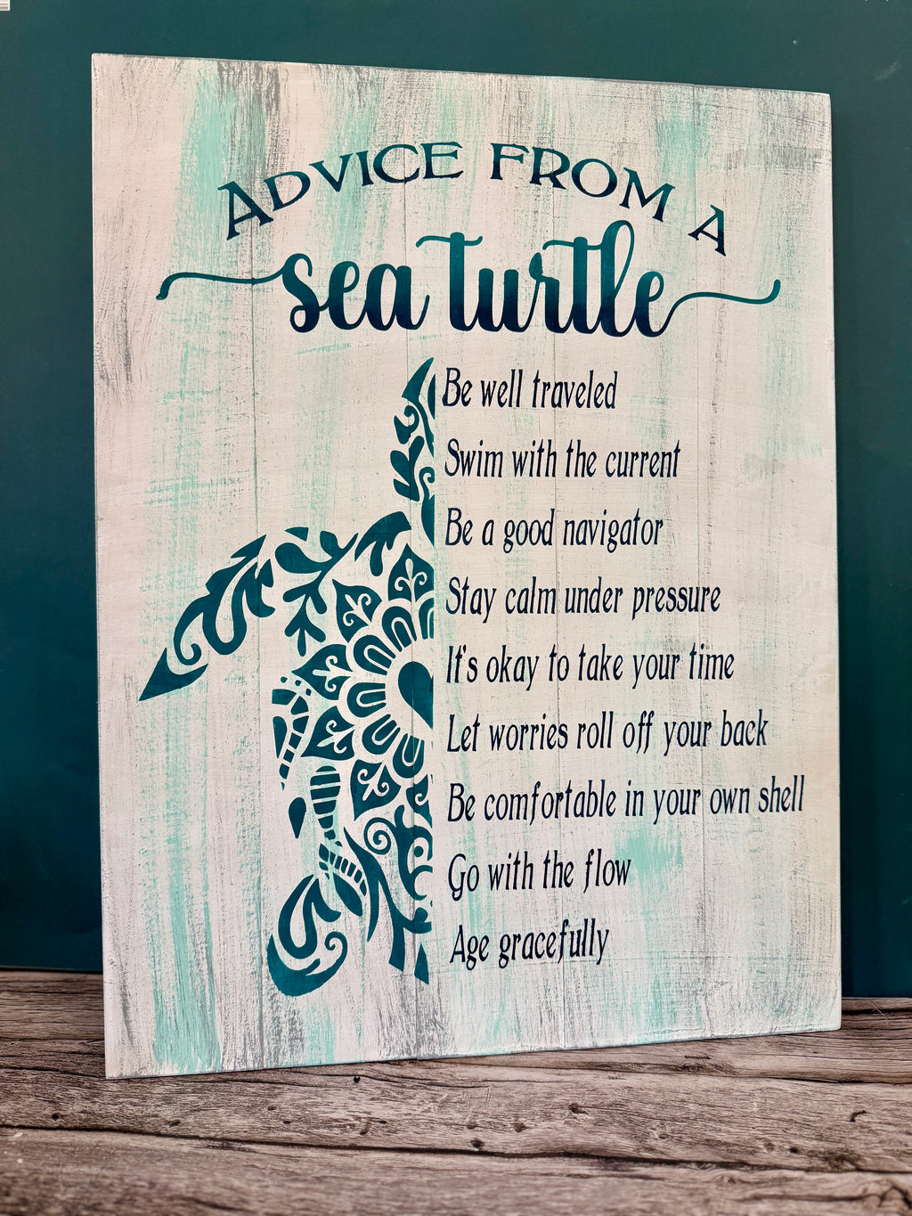 Advice From A Sea Turtle Signature Design P2585
