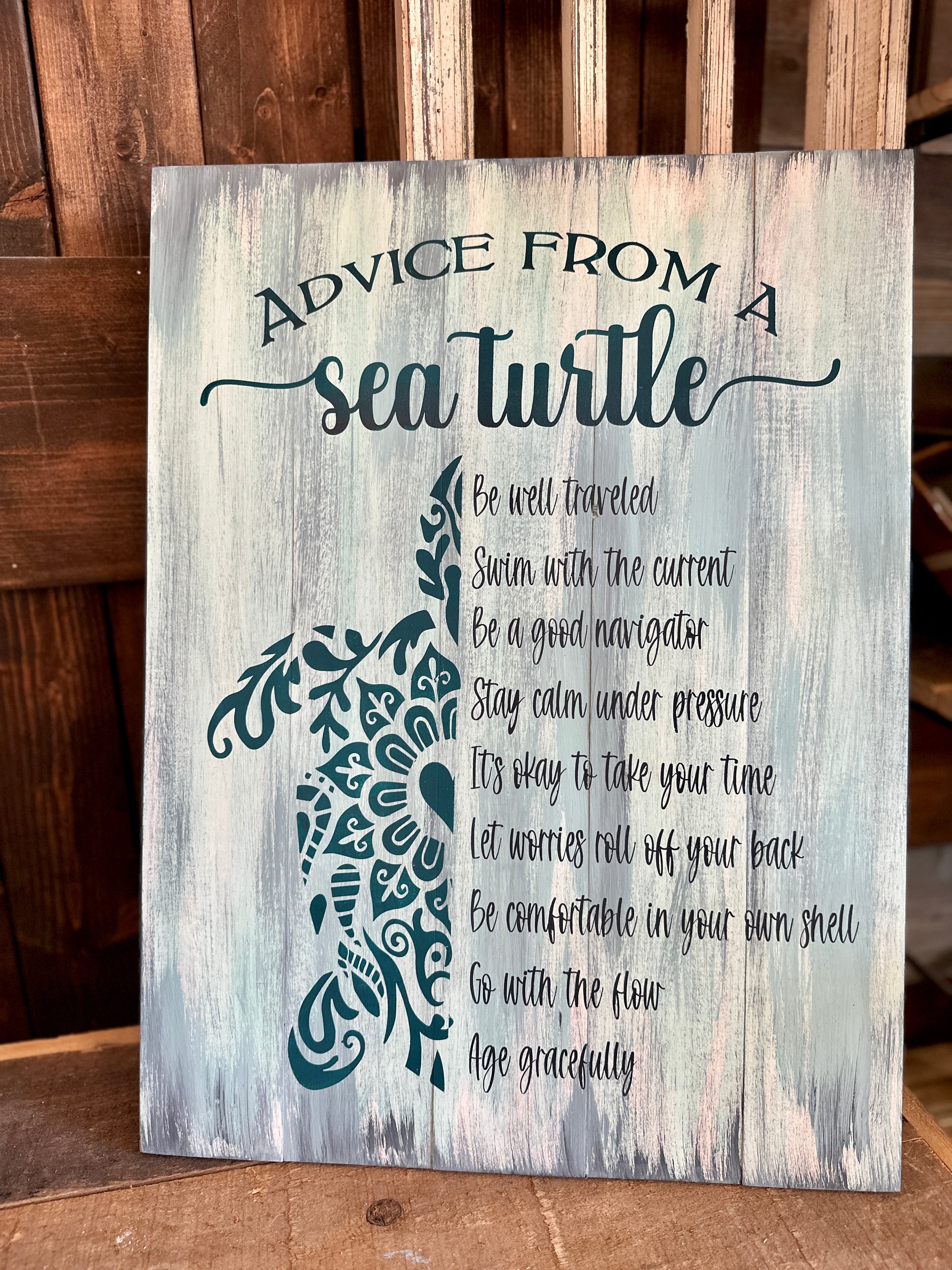 Advice From A Sea Turtle Signature Design P2585