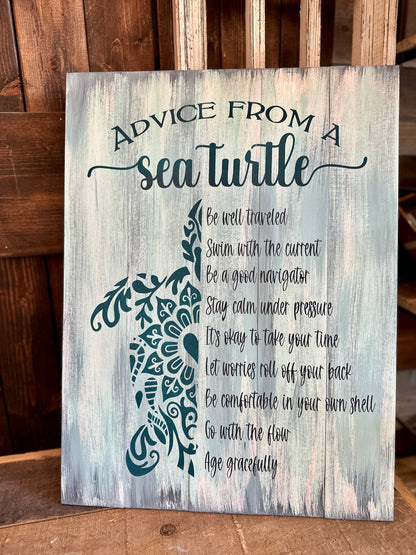 Advice From A Sea Turtle P2585 SIGNATURE DESIGN
