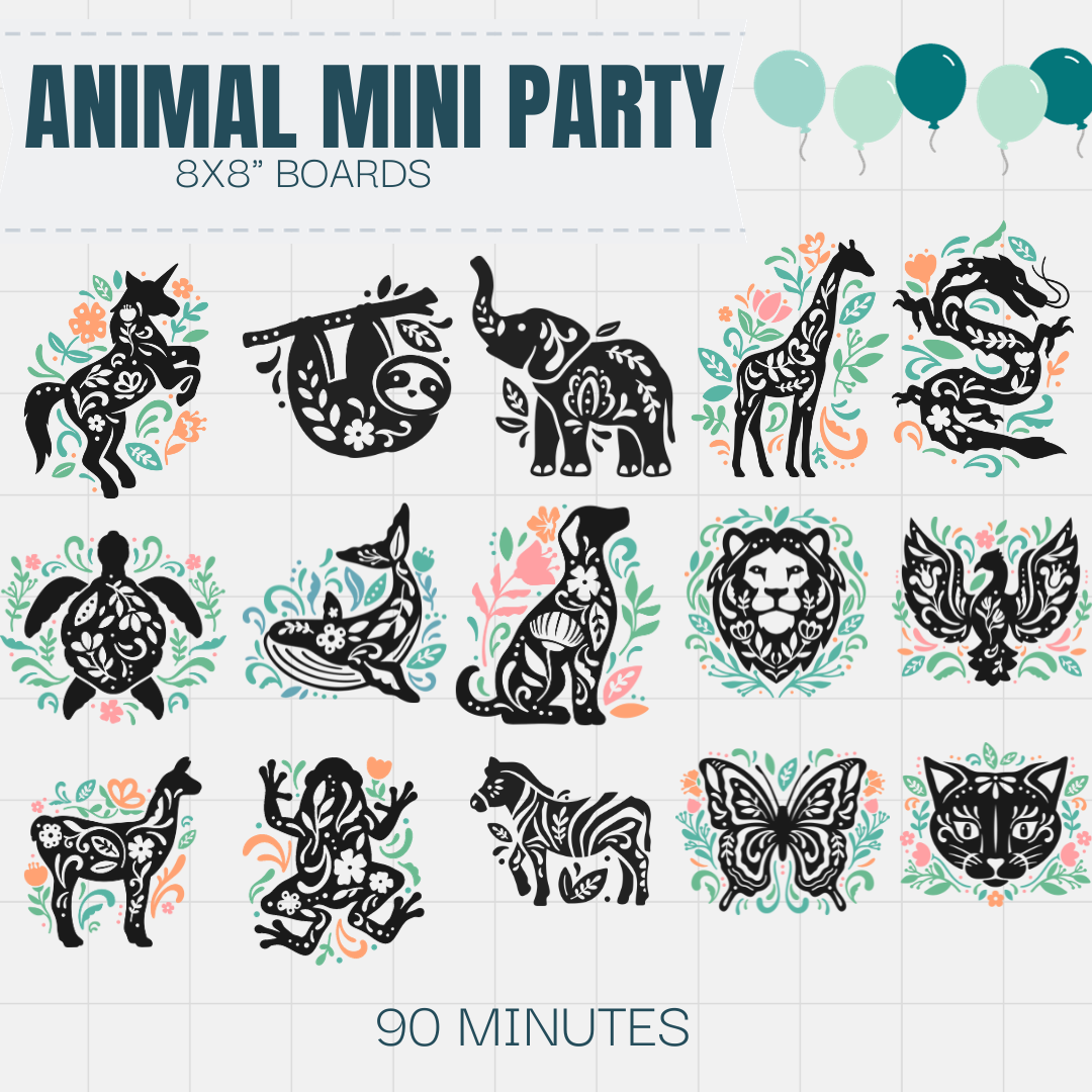 01.31.2026  Alice's Animal Mini Party DIY Paint Party