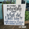 At A Point in Parenting... Square Design P03747