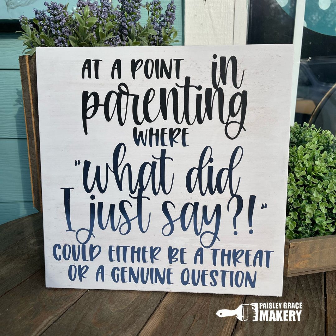 At A Point in Parenting... Square Design P03747