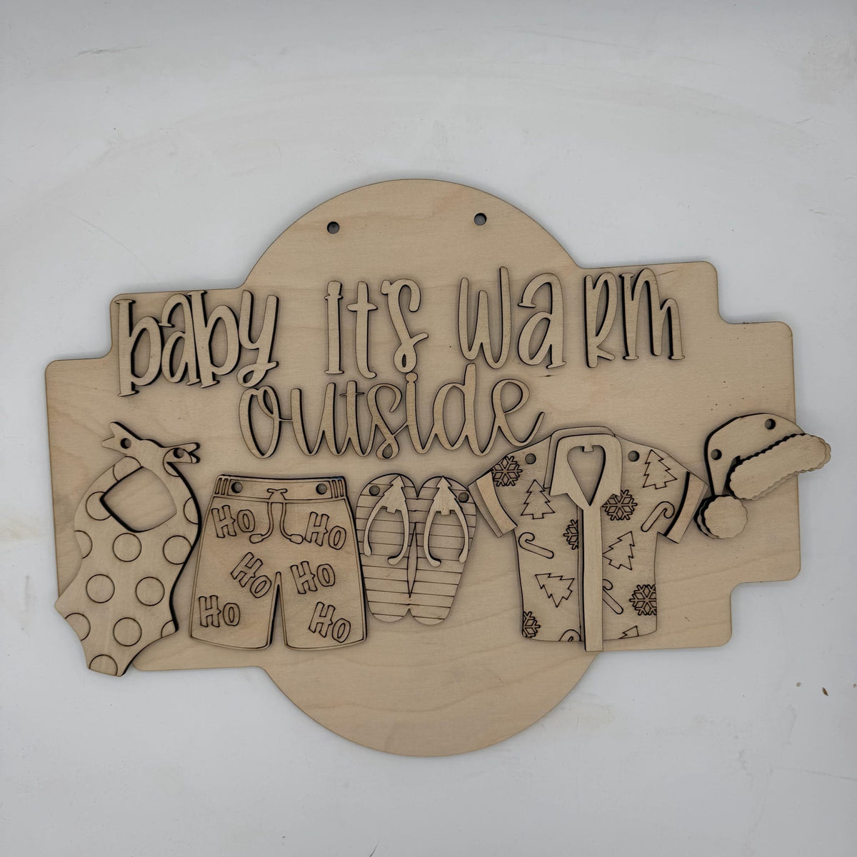 Baby It's Warm Outside 3D Door Hanger G0708
