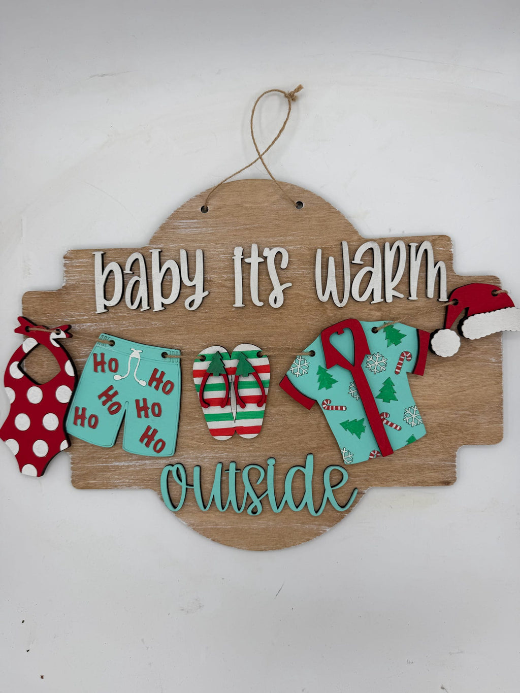 Baby It's Warm Outside 3D Door Hanger G0708