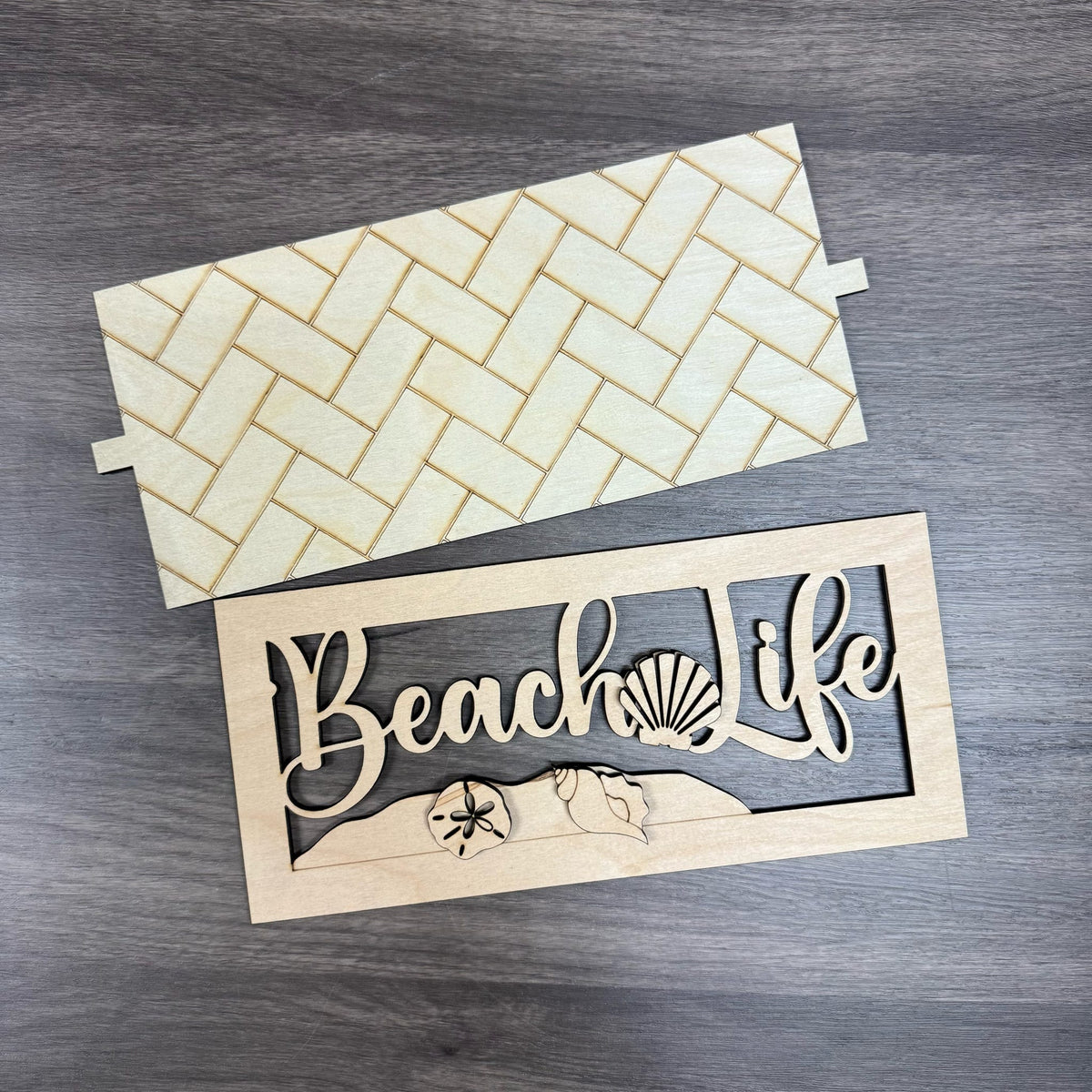 Beach Life Stand Sign 3D LASER PROJECT - P014235
