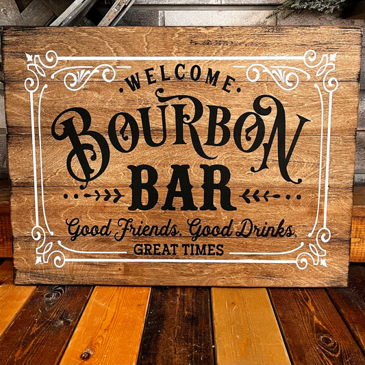 PAINTED* Bourbon Bar SIGNATURE DESIGN 15x20"