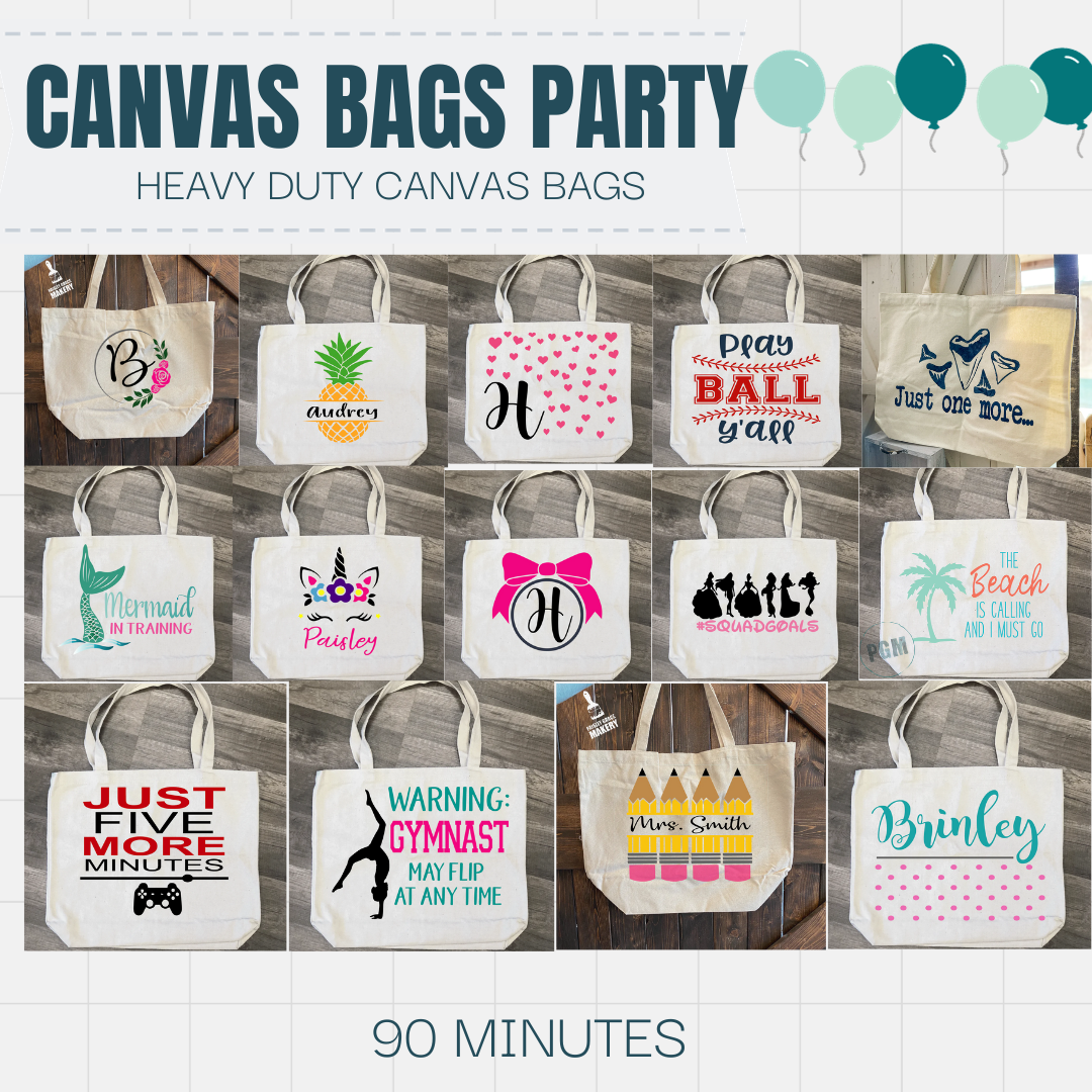 00.00.00 __________'s Canvas Bag DIY Paint Party