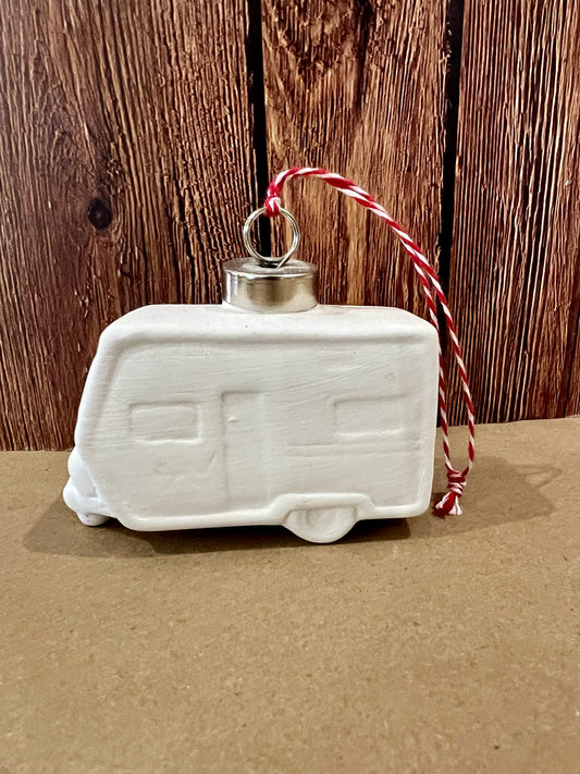 Ceramic Camper Ornament