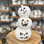 Ceramic Jack-O-Lantern Pumpkin Stack, paint-your-own ceramic from Paisley Grace Makery, Fernandina Beach FL