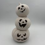 Ceramic Jack-O-Lantern Pumpkin Stack, ceramic painting project, view 2