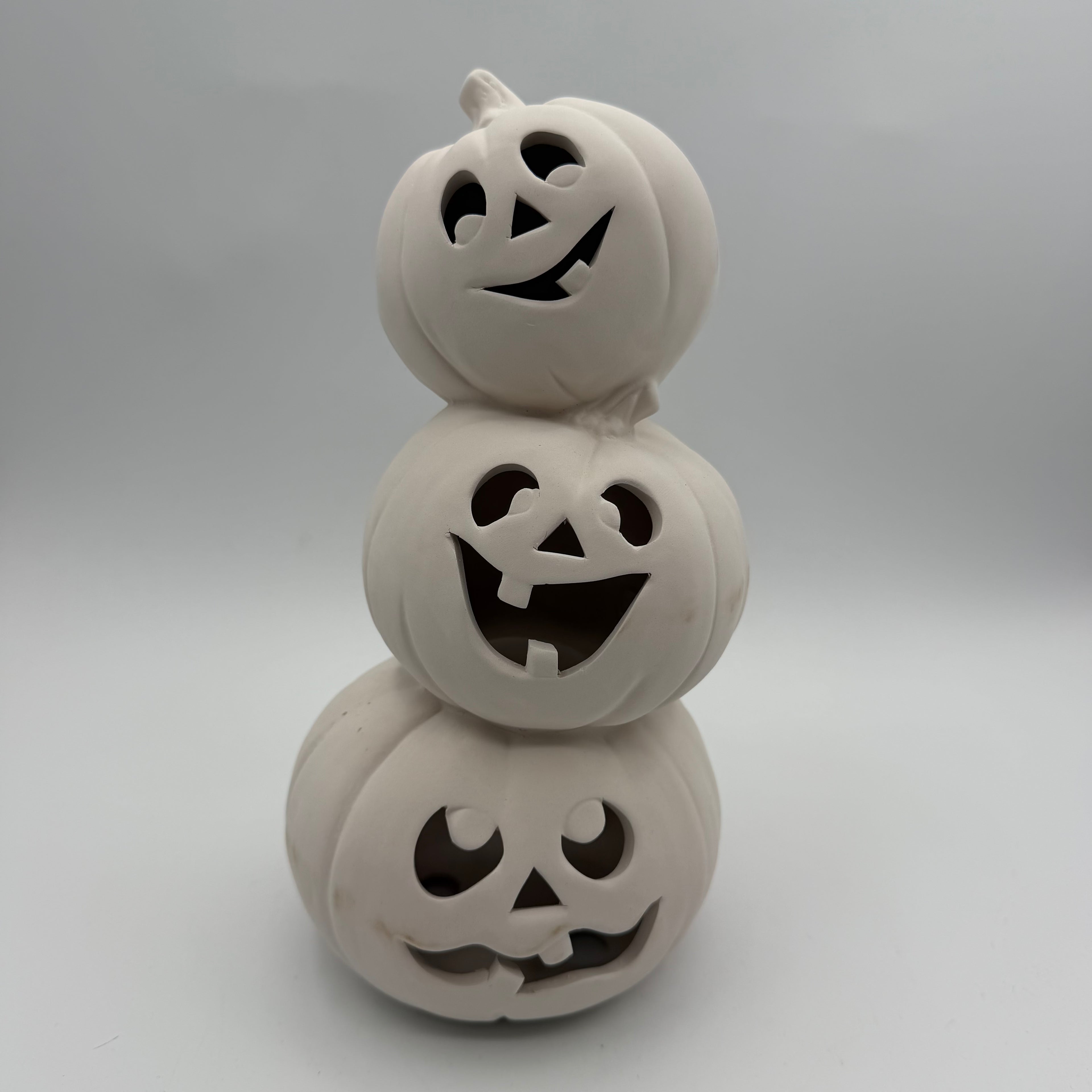 Ceramic Jack-O-Lantern Pumpkin Stack G0748