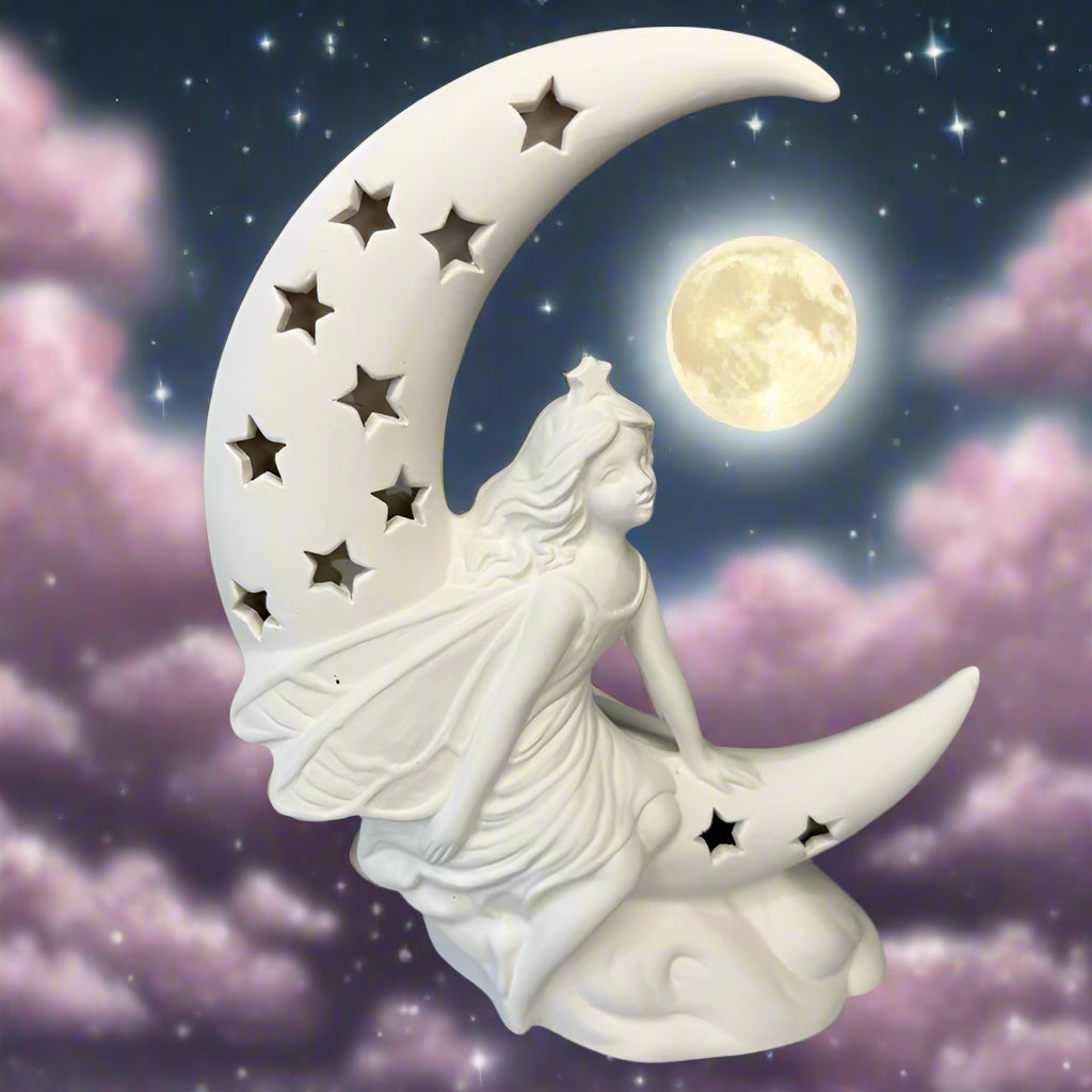 Ceramic Moon Fairy