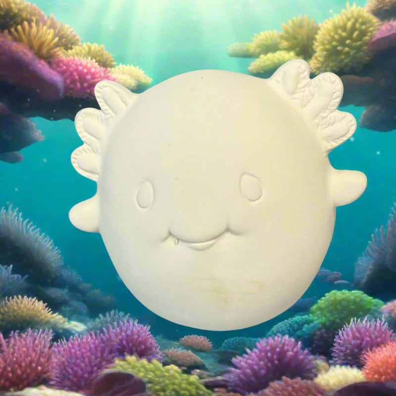 Ceramic Round Axolotl Bank