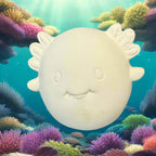 Ceramic Round Axolotl Bank