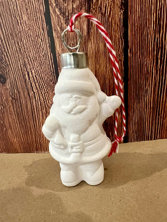 Ceramic Santa Ornament