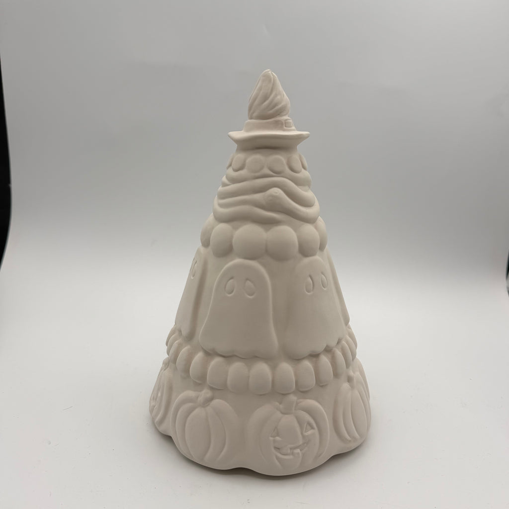 Ceramic Trick or Treat Tree, ceramic painting project, view 2