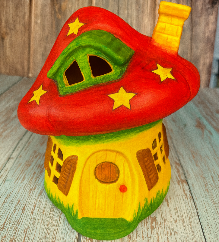 Ceramic Mushroom House
