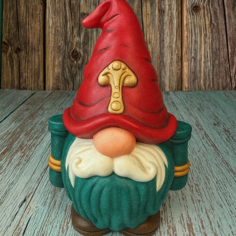 Ceramic Small  Gnome Nutcracker