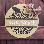 Cheetah Teacher Personalized Door Hanger P02824
