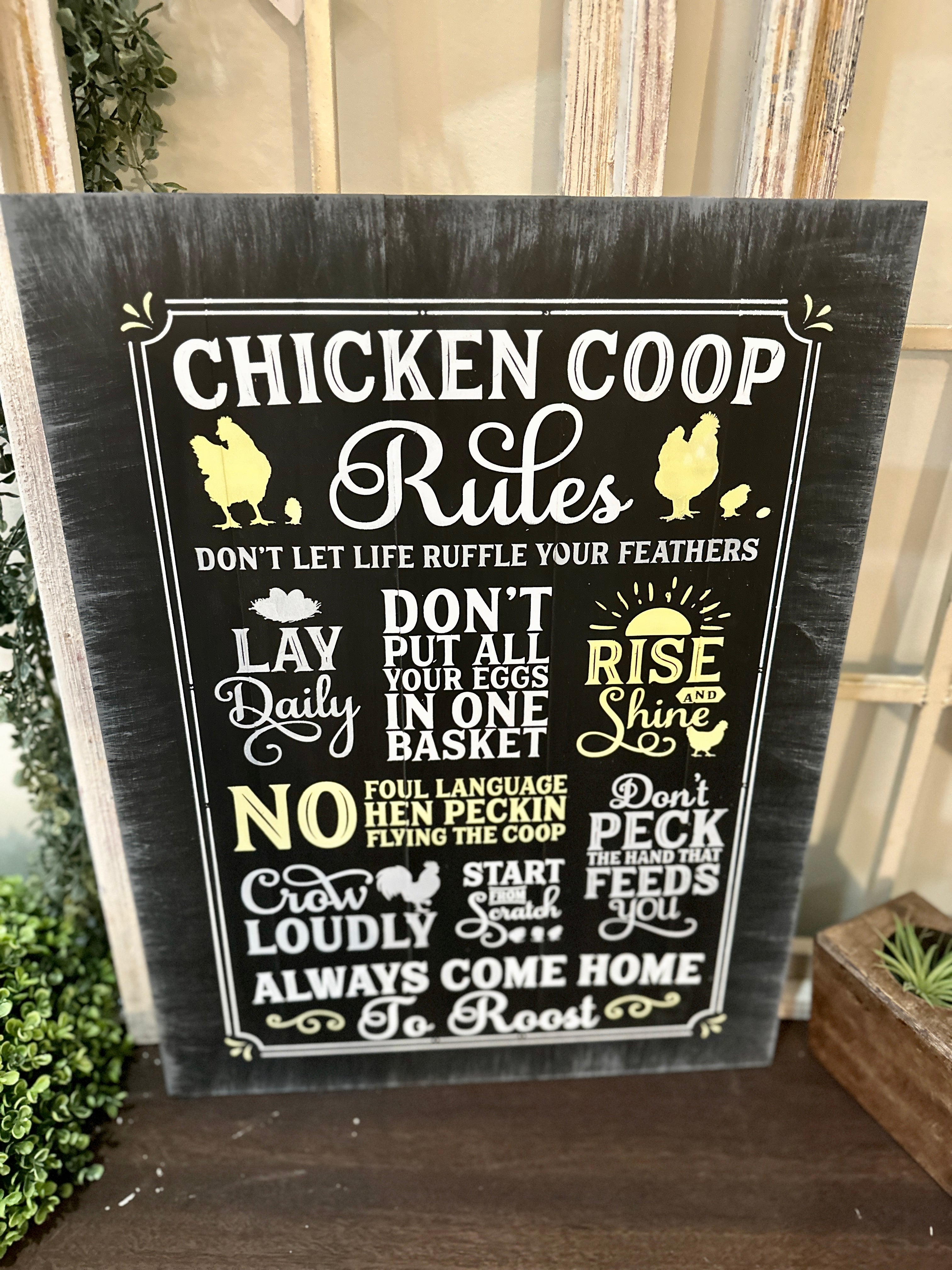 Chicken Coop Rules Signature Design P02690