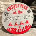 Christmas at the (NAME) Home Round Design P03097