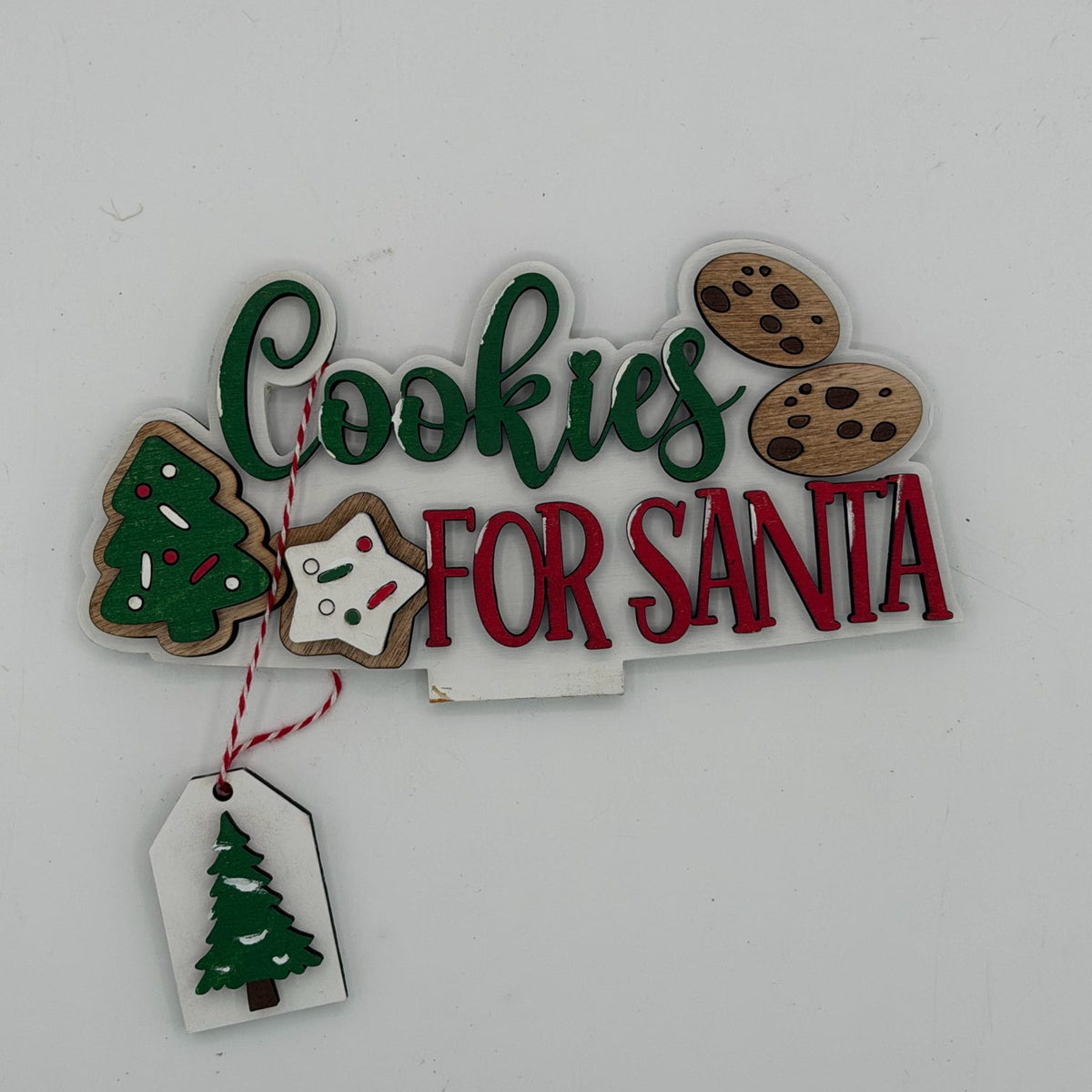Cookies for Santa Basket Changeable 3D LASER PROJECT G0803